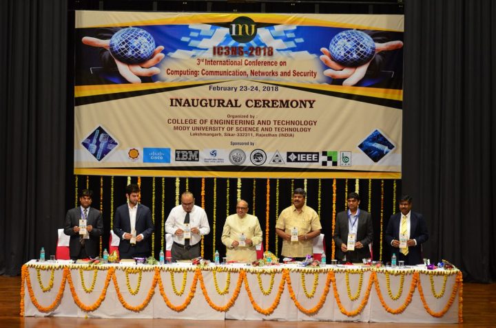 1 4 720x477 Two days international conference on Computing, Communication, Network and Security (IC3NS, 2018) held at Mody University.