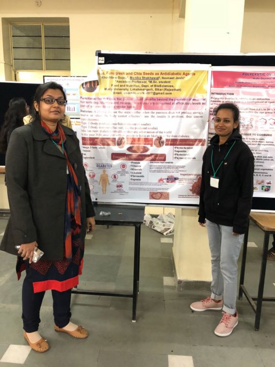  Mody Girls attend national Conference on Nutrition, Inclusive Education & Textile sciences.