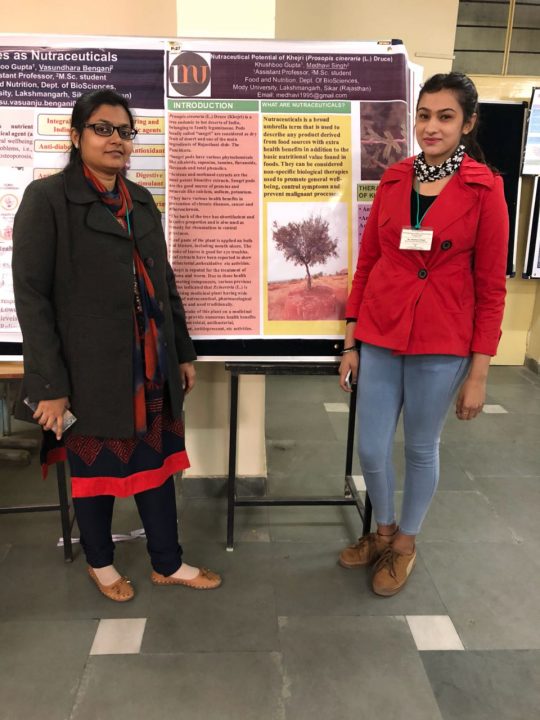  Mody Girls attend national Conference on Nutrition, Inclusive Education & Textile sciences.