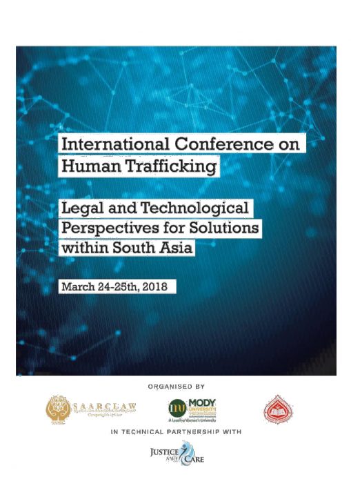 International Conference 001 509x720 International Conference on ‘Human Trafficking Legal and Technological Perspectives for Solutions within South Asia’ to be organised at Mody University.