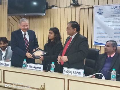Prof. Shastri felicitated at an International Seminar in Delhi item-thumbnail